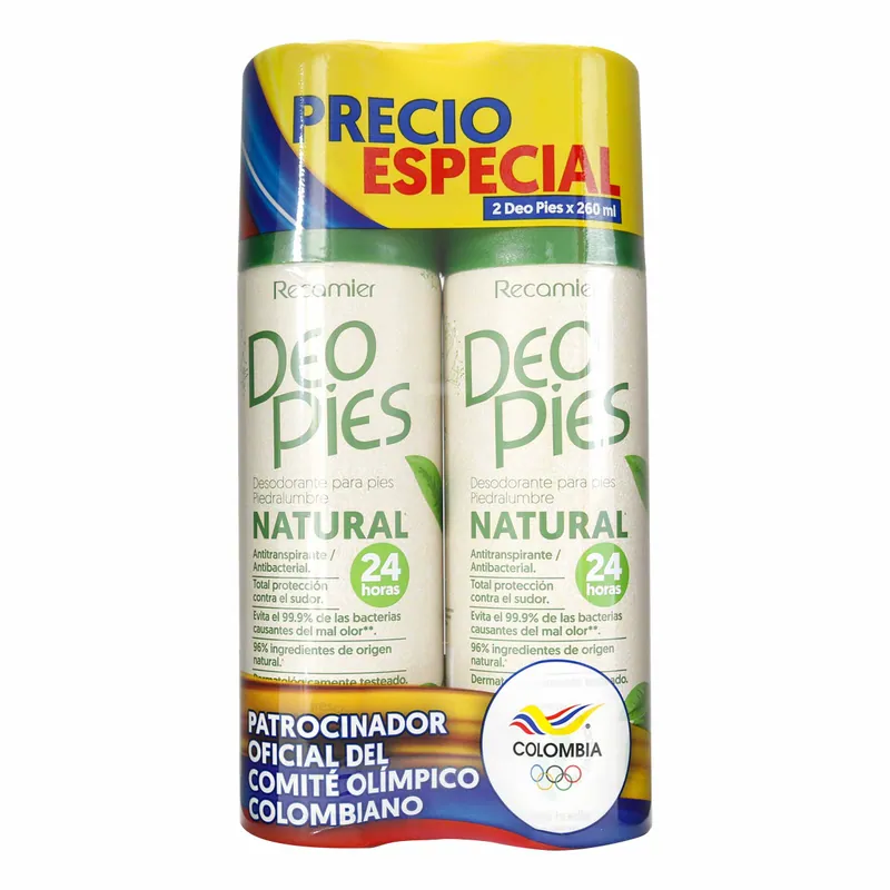 Desodorante Deo pies Piedra Alumbre 260 mL