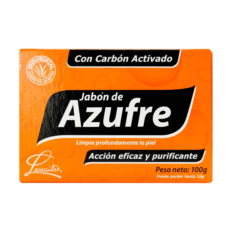Jabon Azufre Carbon Activado 100 g
