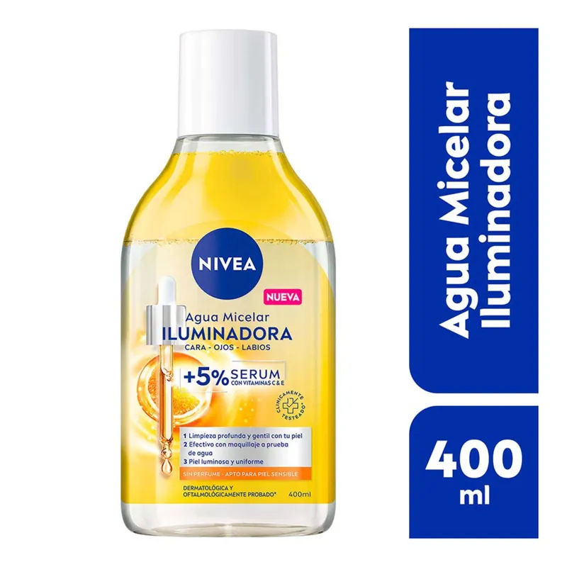 Agua Micelar Nivea Iluminadora 400 mL