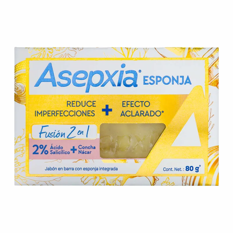 Jabon Asepxia Esponja 80 g