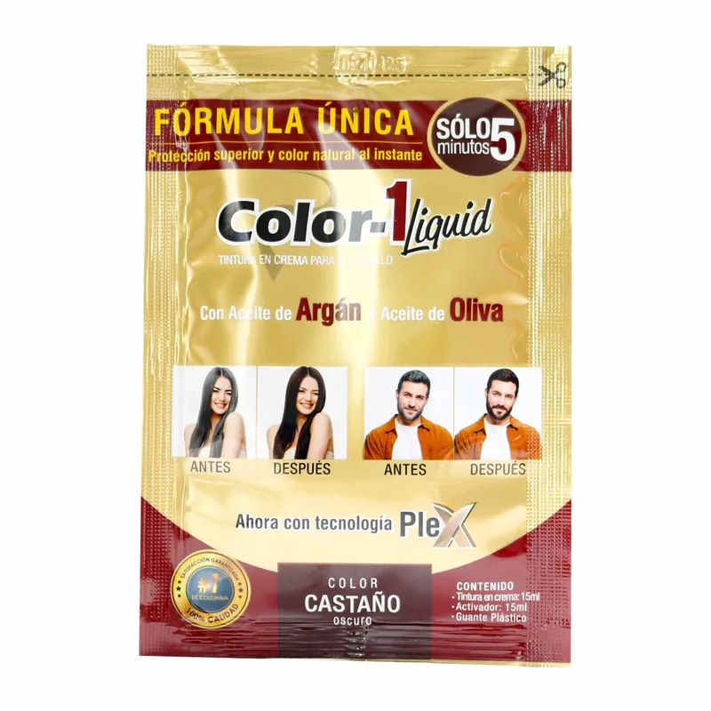 Tintura castaño 15 Ml+acti Color-1 15 mL