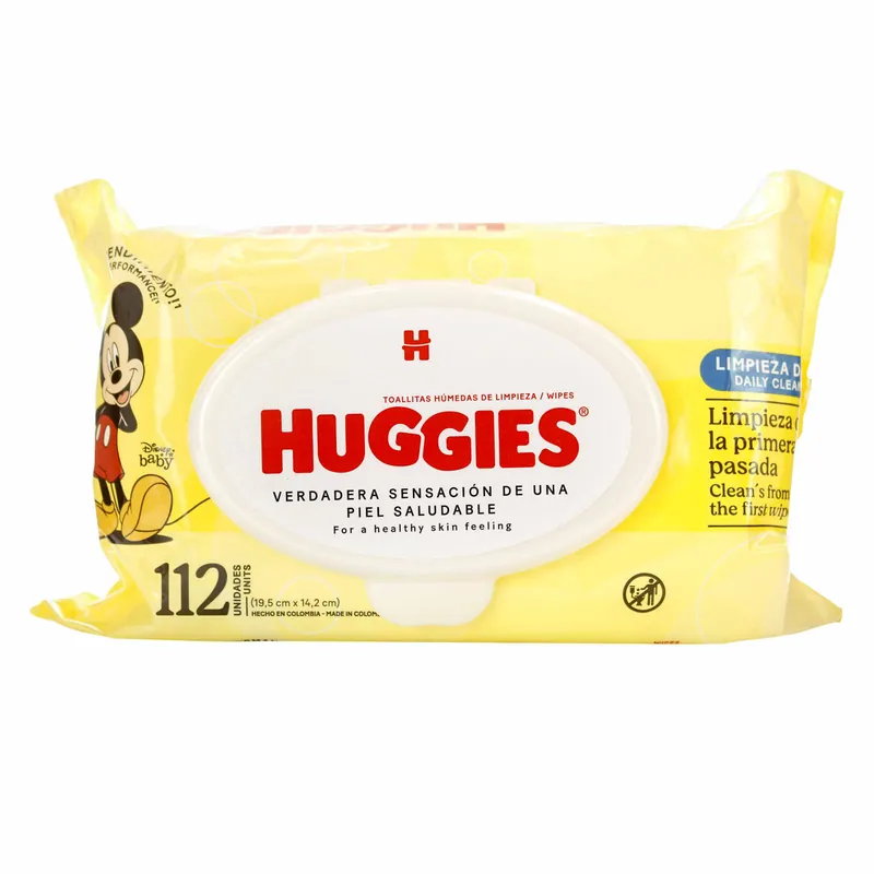 Toa Humedas Huggies Limpieza Diaria 112u