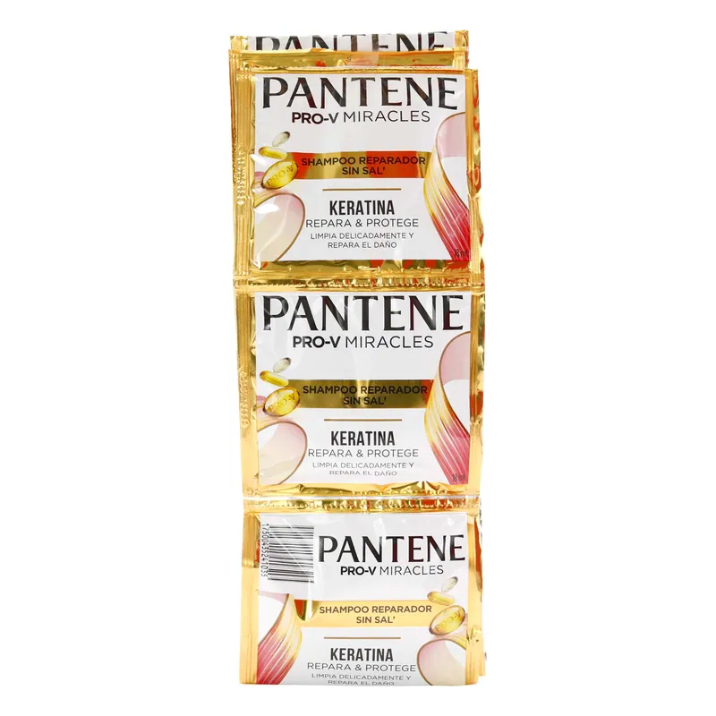 Champú Pantene Keratina 18 mL 12sbs