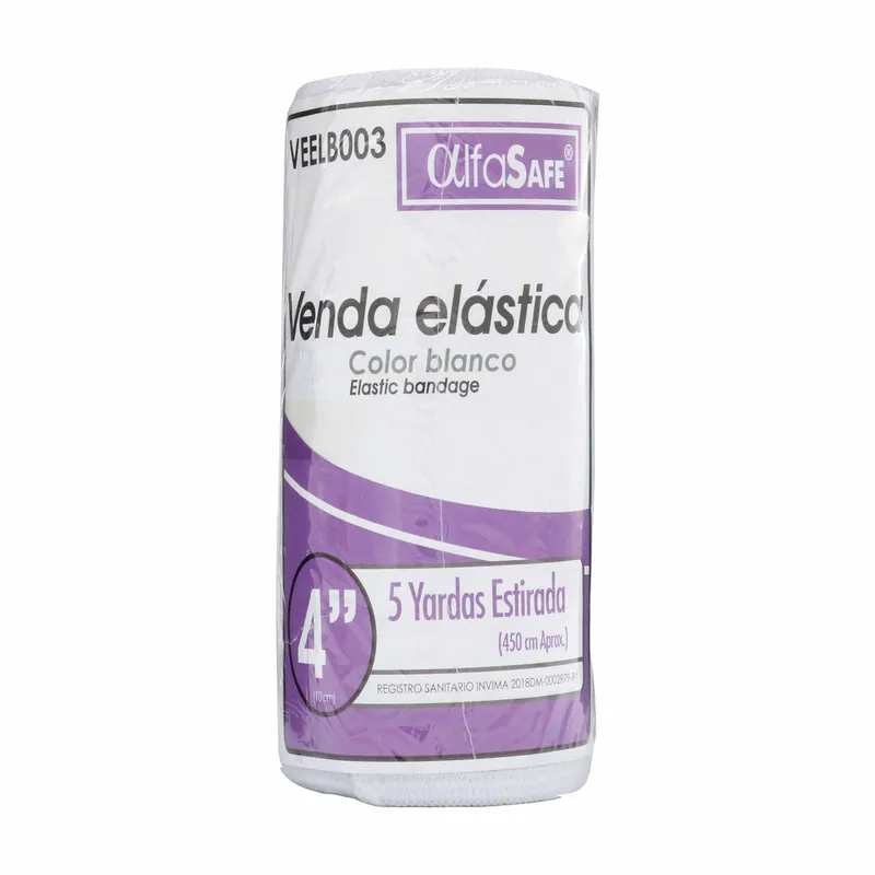 Venda elástica Blanca Alfa 4x5
