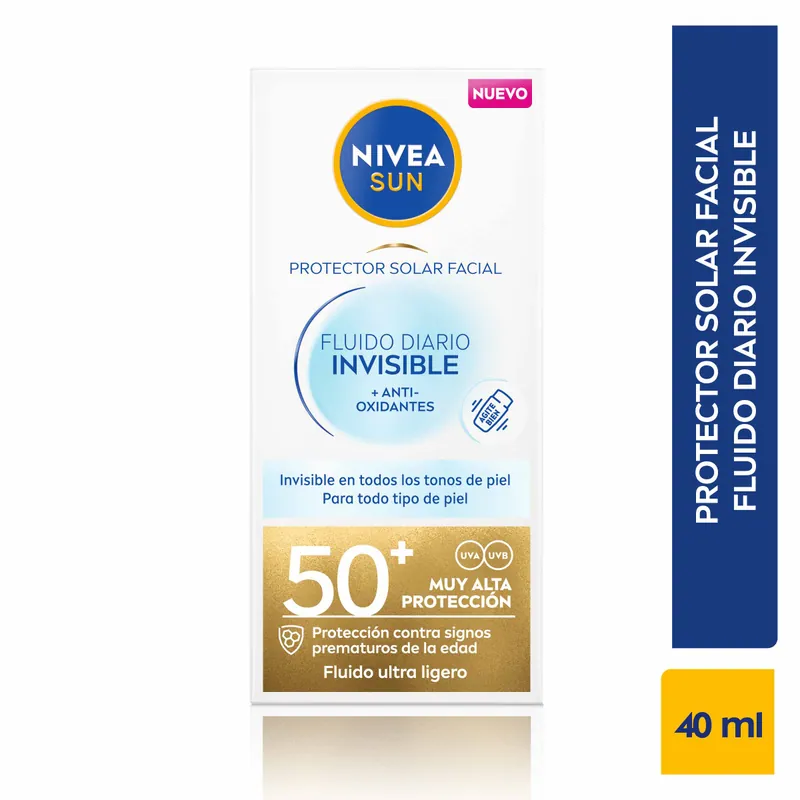 Prot Solar Nivea Sun Invisibl Fps50 40 mL