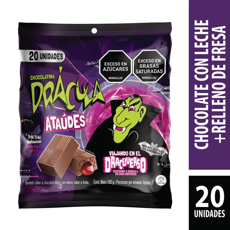 Choc Dracula Ataudes 160grs 20und