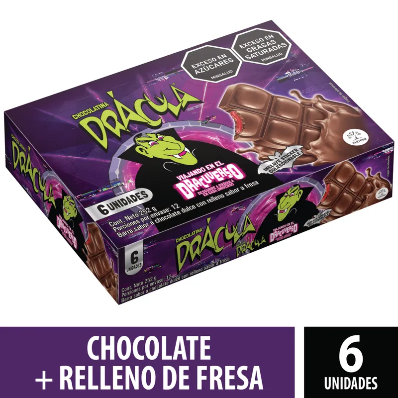 Chocolatina Drac Hallowe 252 g 6und