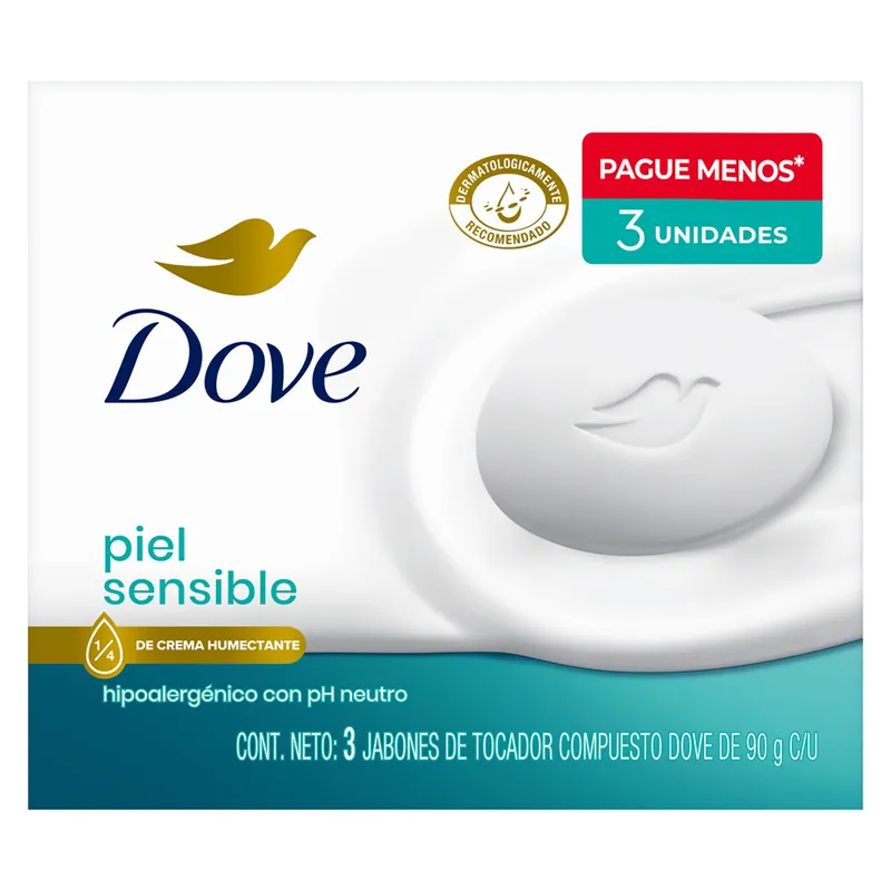 Jabón Dove Piel Sensible 90grs