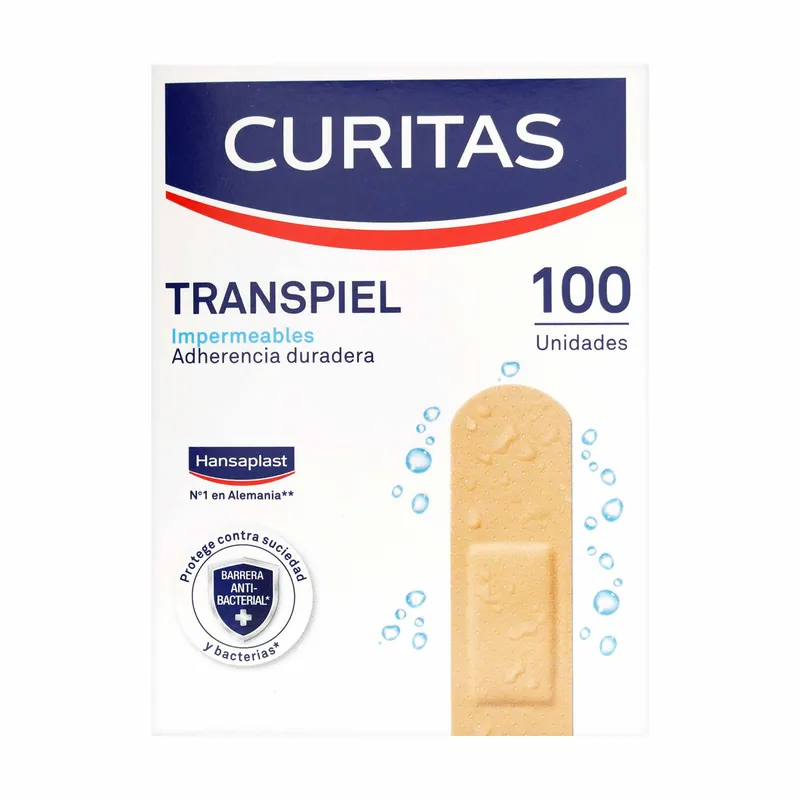Curitas Transpiel 100 unidades