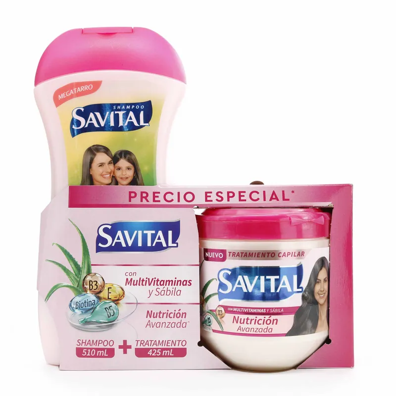 Champú Savital Nutri Mult 510 Ml+trat425 mL