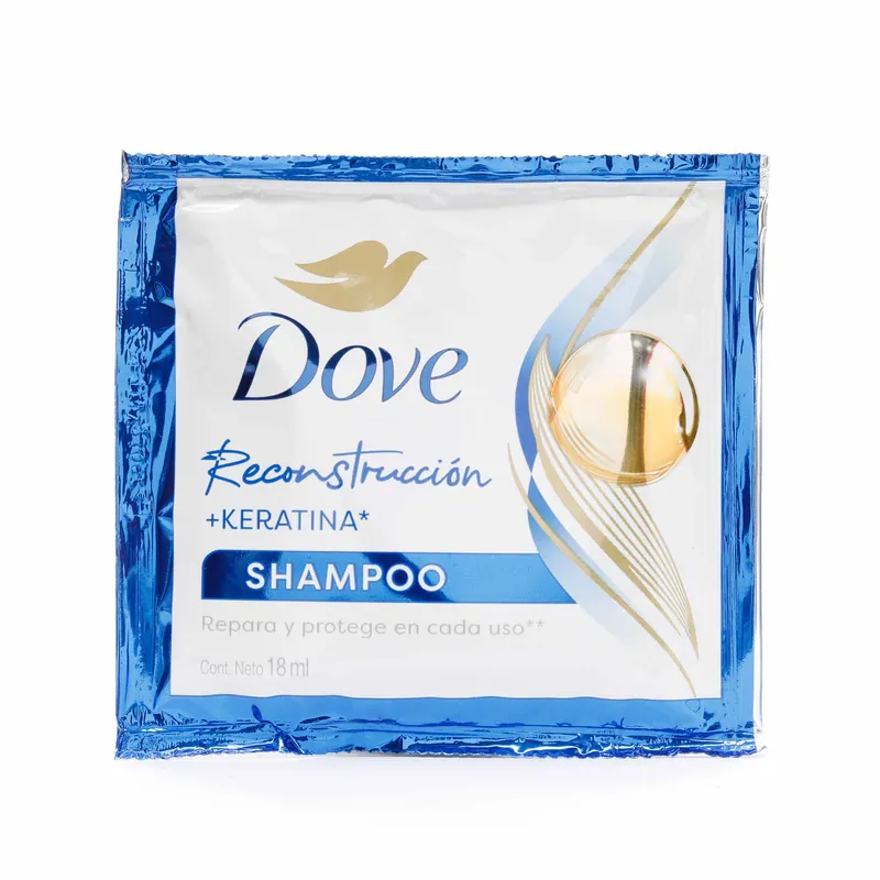 Champú Dove Reconstruccion+kera 24 sobres 18 mL