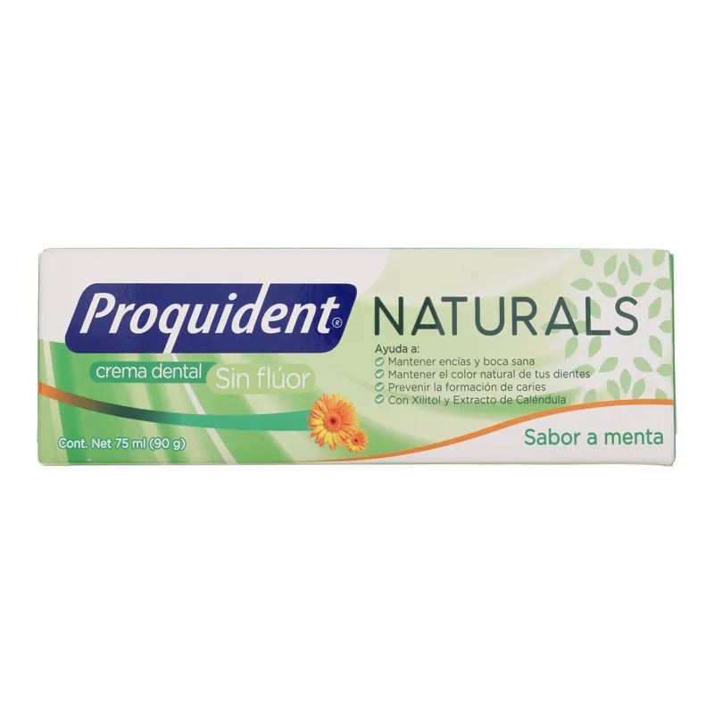 Crema dental Naturals Proquident Adulto 75 mL