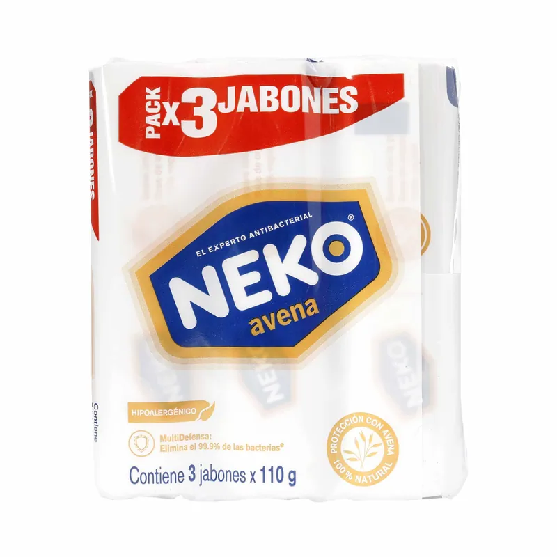 Jabon Antibacterial Neko Avena 110grs