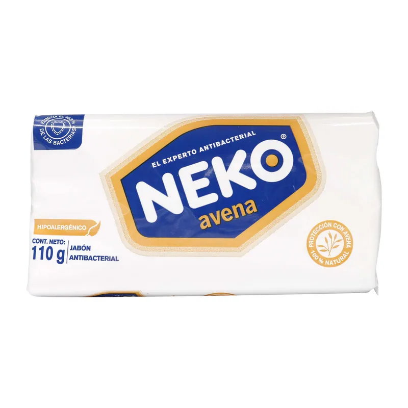 Jabon Antibacterial Neko Avena 110grs