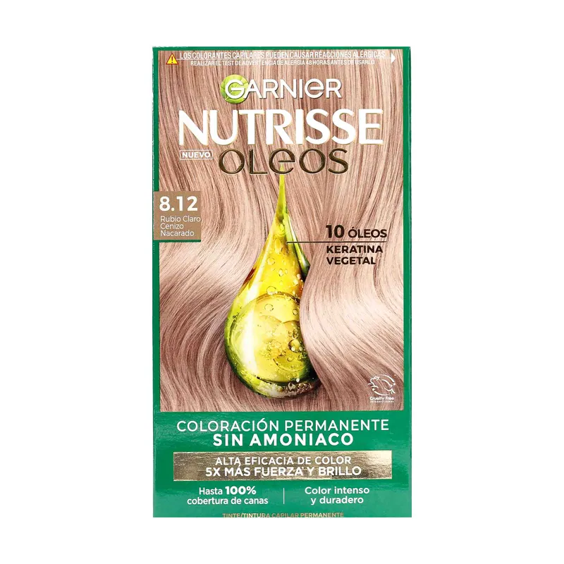 Nutrisse Oleo 8.12 Rubio Claro Platinado