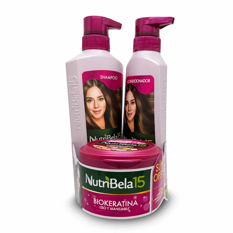 Kit Nutribela Biokeratina Cha+aco+trat