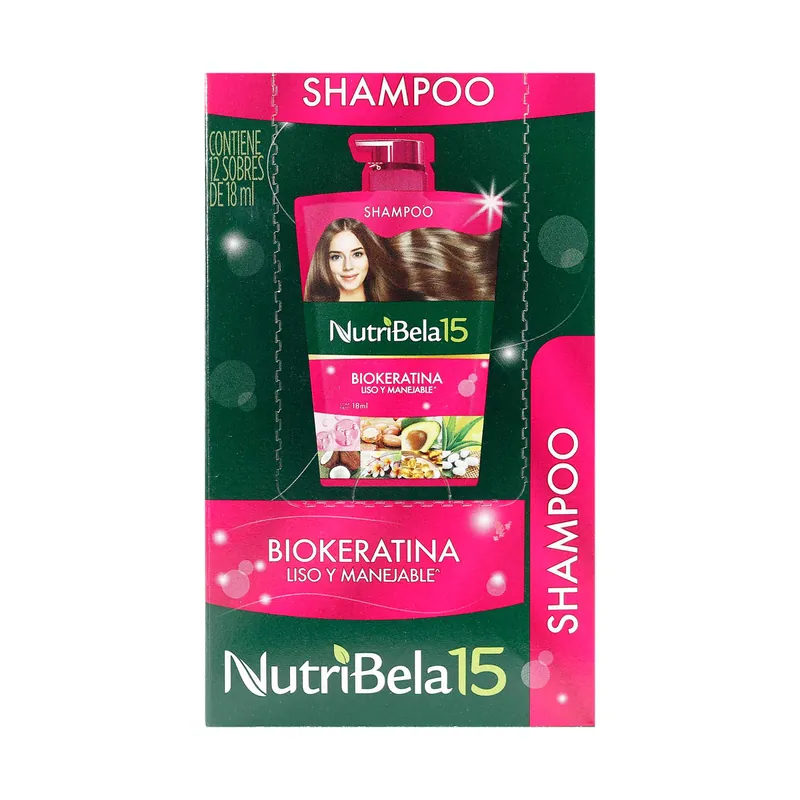 Champú Nutribela Biokeratina 18 mL 12sbs