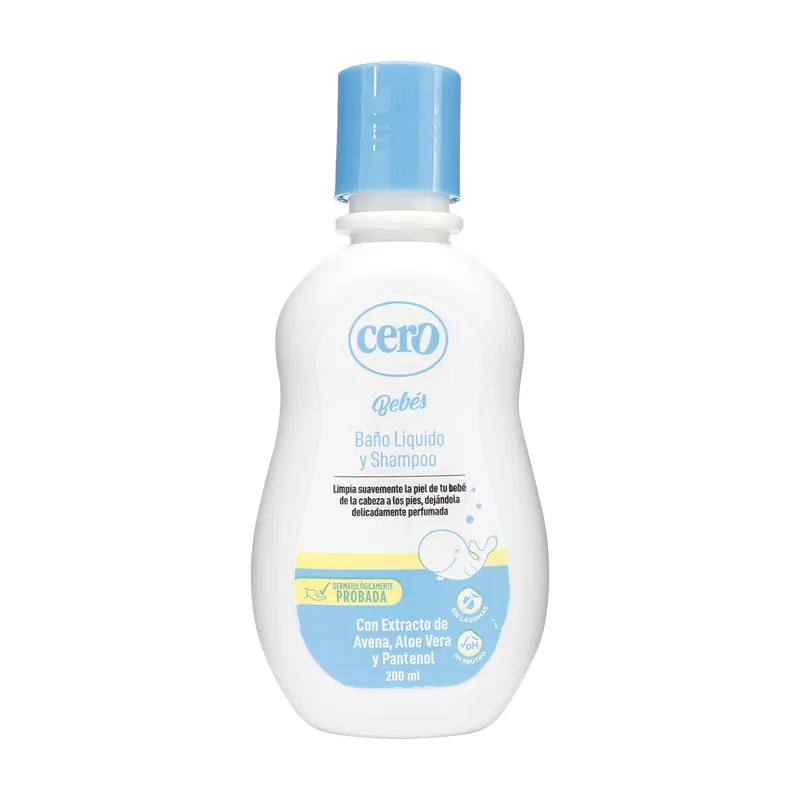 Baño Liquido y Shampoo Cero 200 mL
