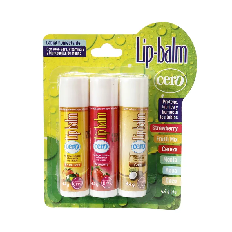 Prot Labial Kit Lip Balm Cero 3und
