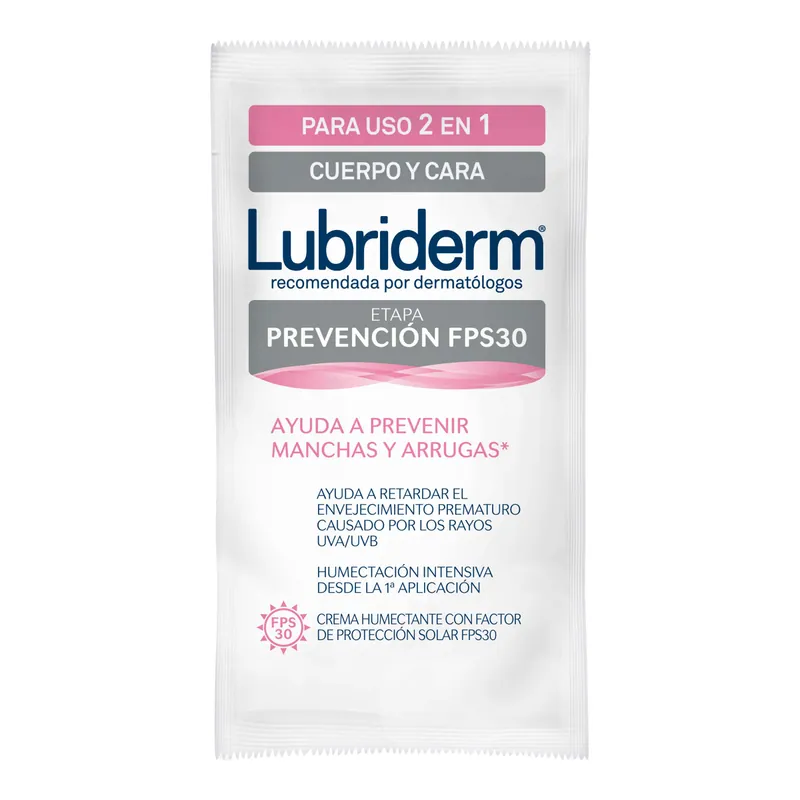 Lubriderm prevención Ristra 6 sobres 25 mL