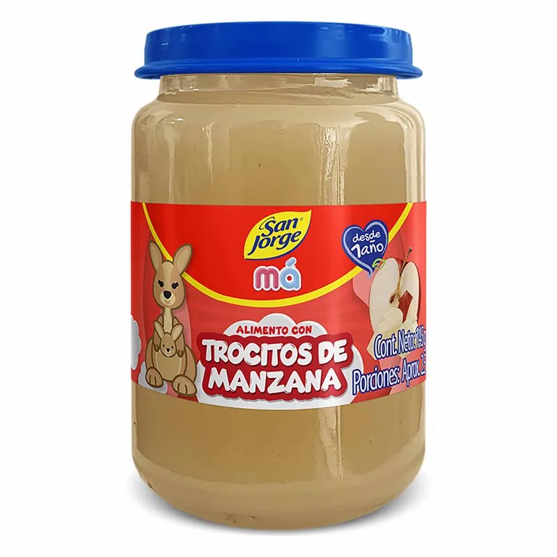 Compota San Jorge Trocitos Manzan 145grs