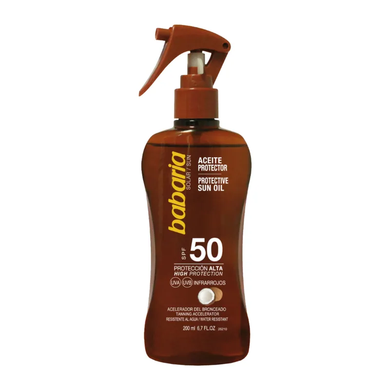 Aceite Prote Babaria Spray Spf50 200 mL
