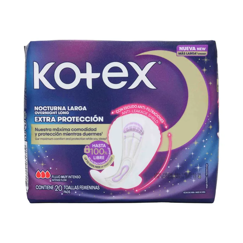 Toa Kotex Nocturna Extraprotec 20 unidades