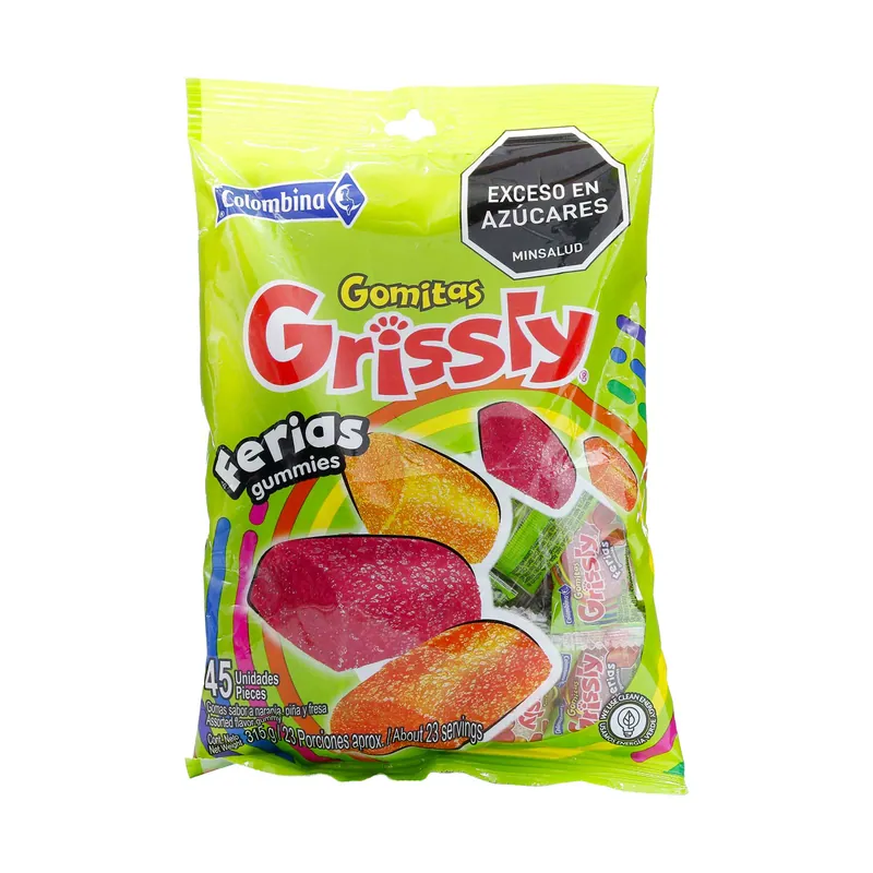 Gomas Grissly Ferias Gummies 45 unidades