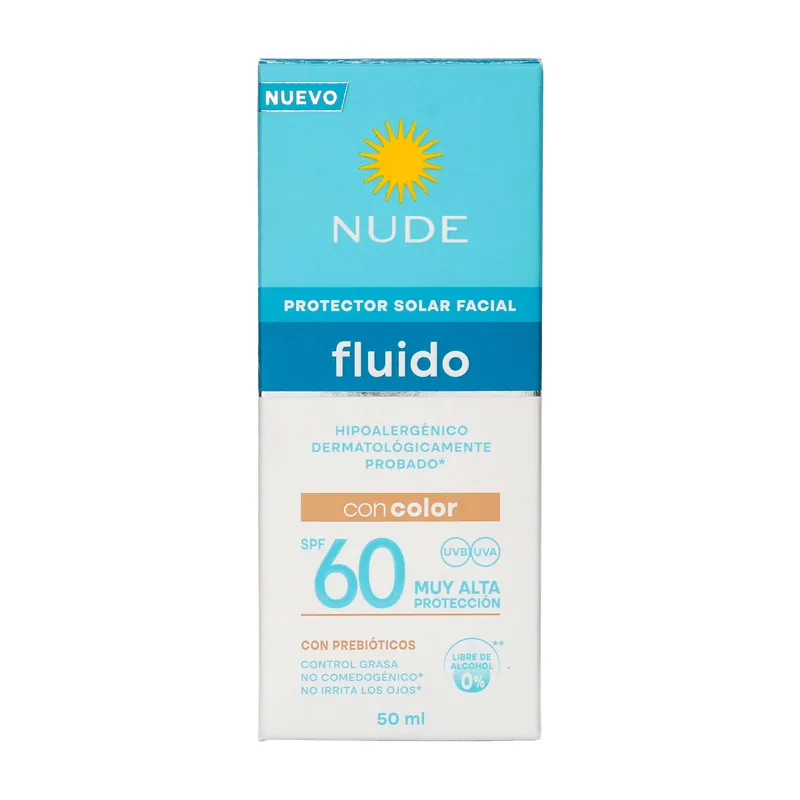 Prot Nude Facial Fluido Col Spf60 50 mL