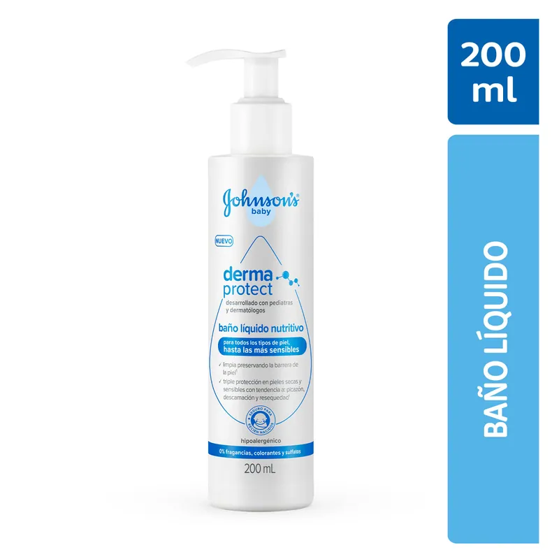Baño Liquido Baby Jj Derma Protect 200 mL