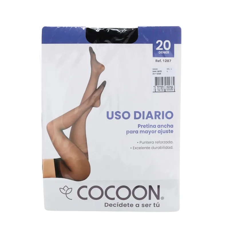 Pantymedia Cocoon Uso Diario Negro L