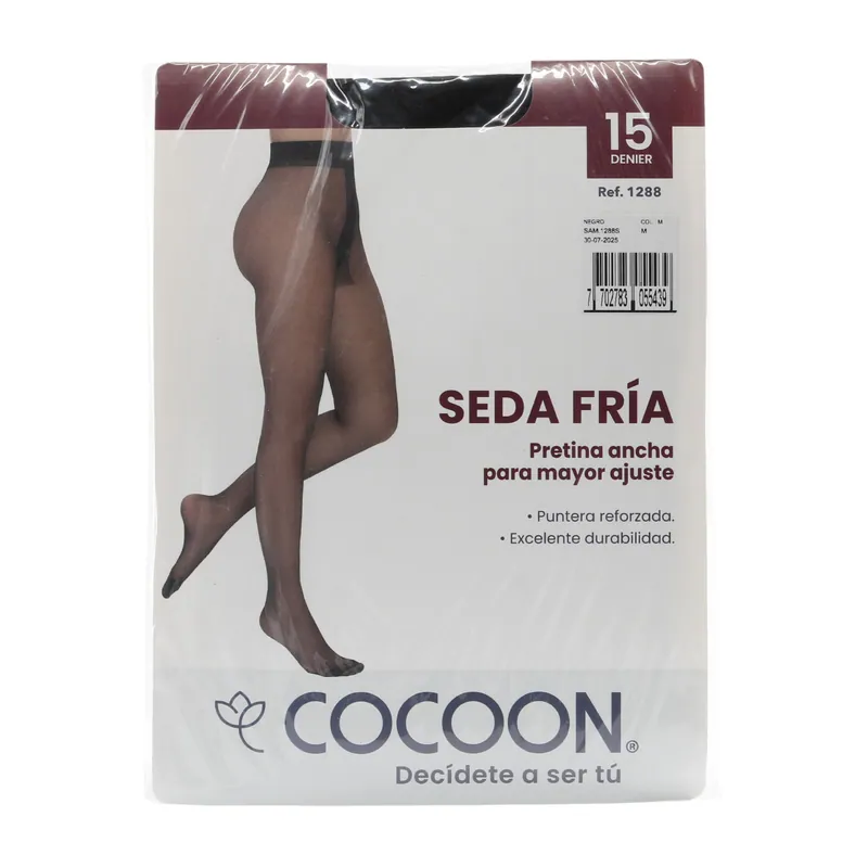 Pantymedia Cocoon Seda Fria Negro M