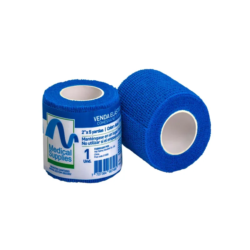 Venda Cohesiva No Tejida 2 x 4.5mt Azul