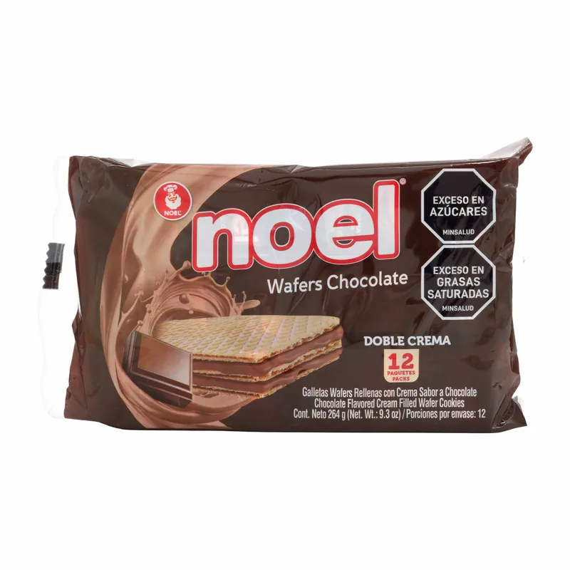 Galleta Wafer Chocolate Noel 264 g 12und