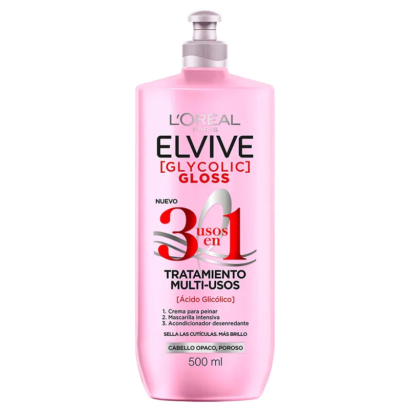 Trat 3en1 Glycolic Elvive Loreal 500 mL