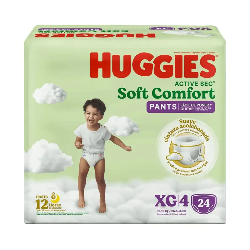 Pan Huggies Pants Act Sec Et 4 Xg 24 unidades