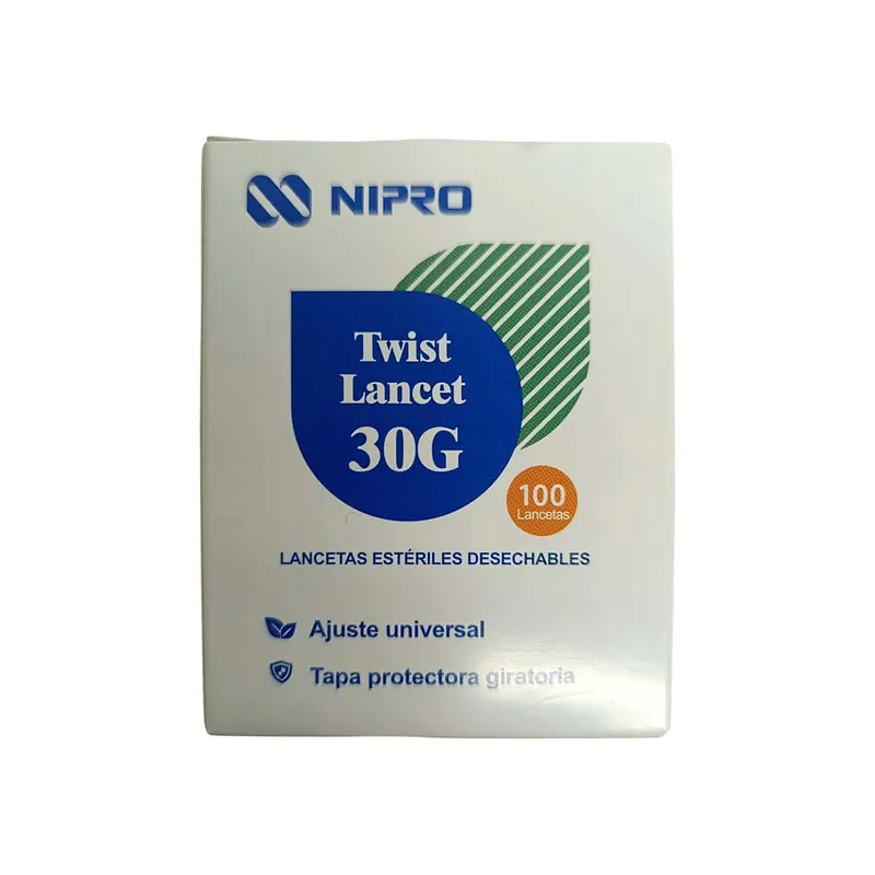 Lancetas Esteril Glucometro 100und Nipro