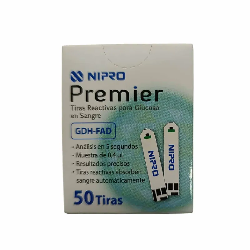 Tiras Reactivas Glucosa Premier 50 unidades