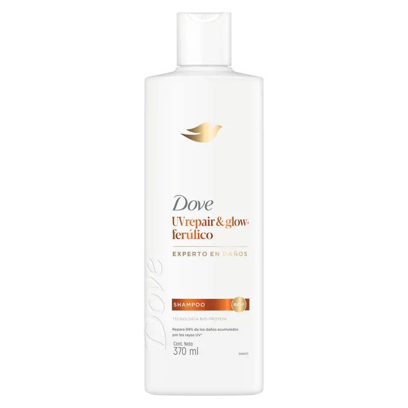 Champú Dove Uv Repair Glow Ferulico 370 mL