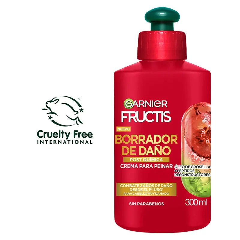 Cre Fructis Borrad Dano Post Quim 300 mL