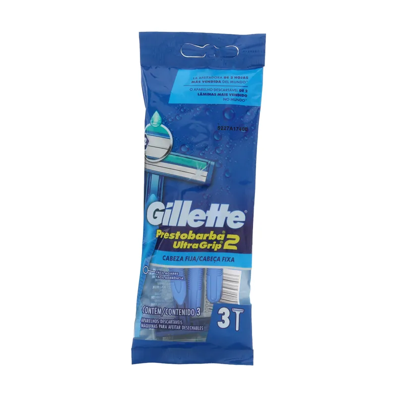Prest Gillette Ultragrip2 Cab Fija 3 unidades