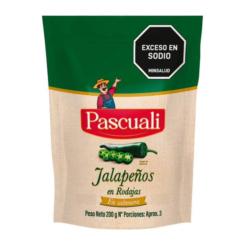 Jalapeno Rodajas Pascuali Bolsa 200 g