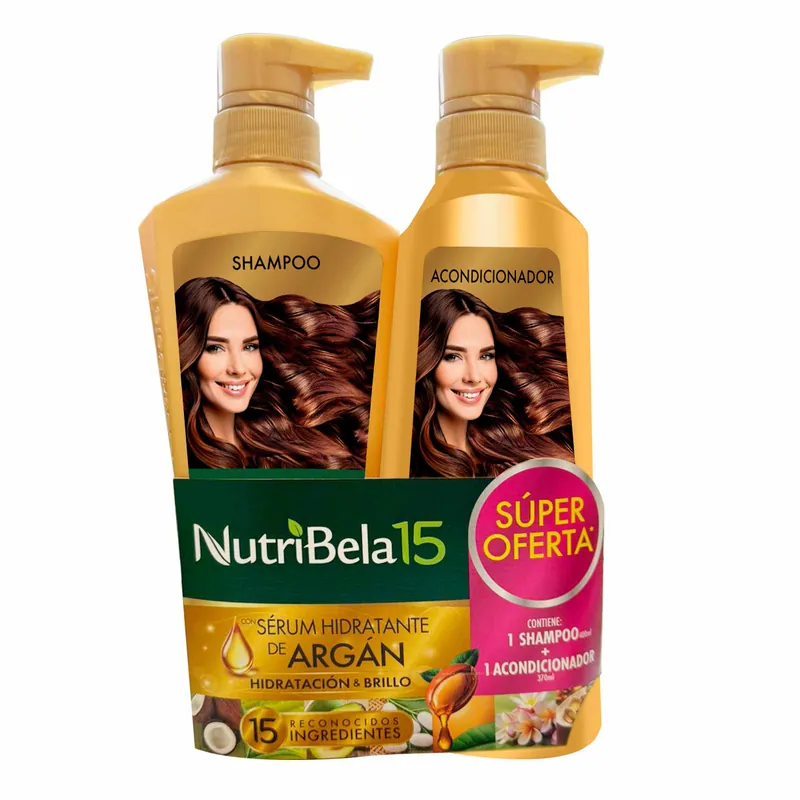 Cha 400 mL + Aco 370 mL Nutribela 15 Argan