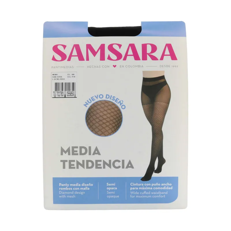 Panty Media Samsara Dise Tend Negr S/m