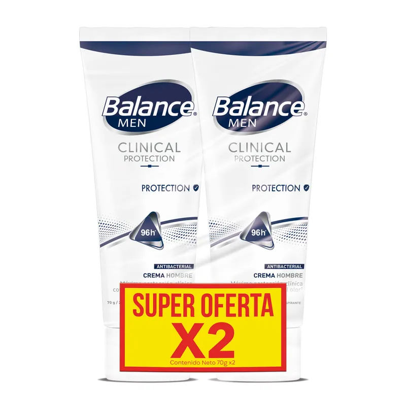 Desodorante Balance Men Clin Protec 70 g S Of