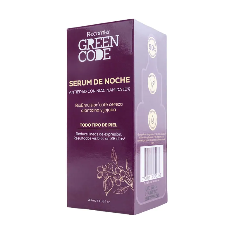 Serum Fac Noche Ant Edad Green Code 30 mL