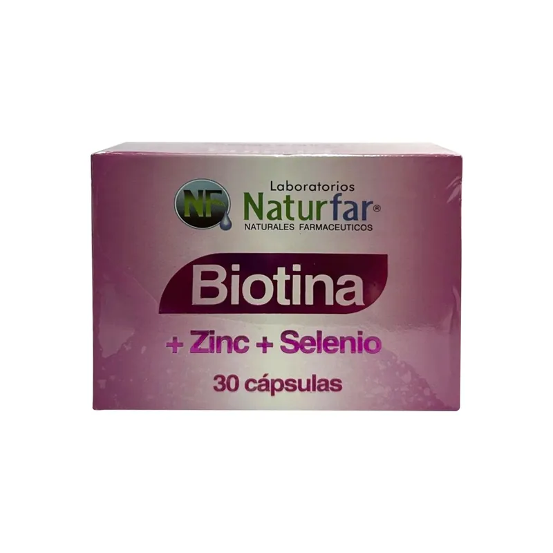 Biotina + Zinc + Selenio 30 cápsulas