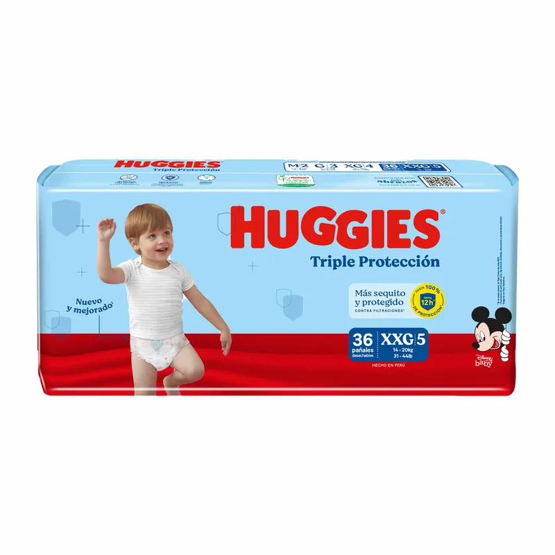 Pan Huggies Tri protección Et 5xxg 36und