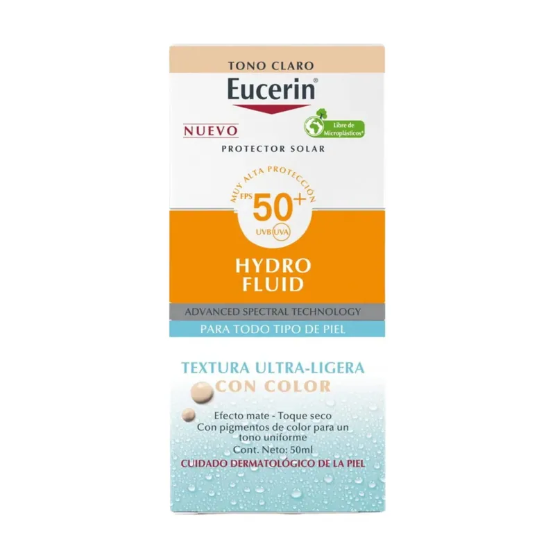 Eucerin Hydro Fluid Fps 50 Ton Clar 50 mL