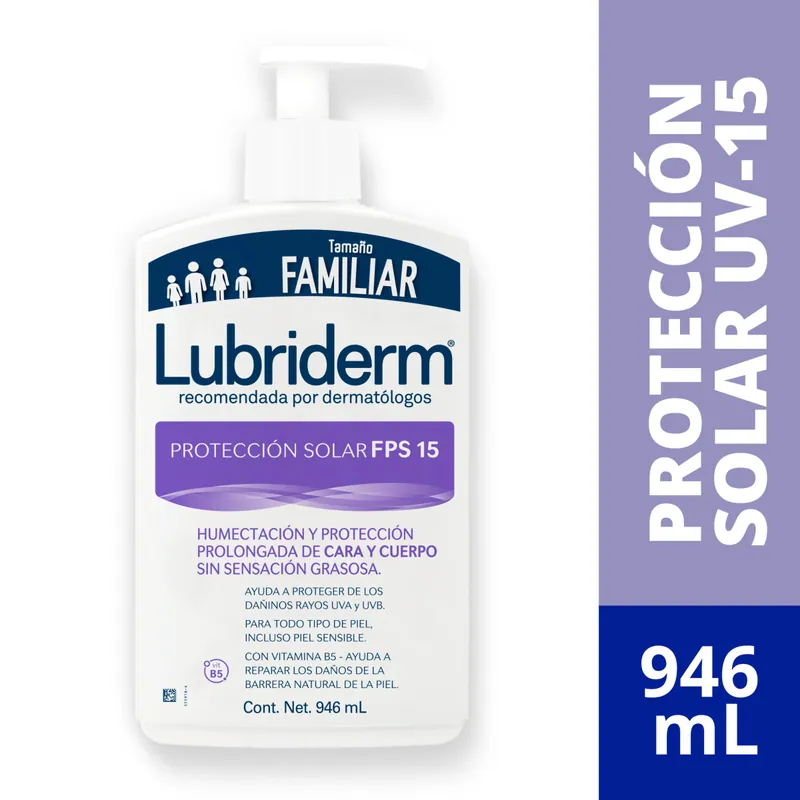 Lubriderm loción U V 15 946 mL